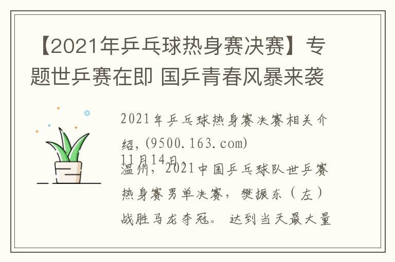 【2021年乒乓球熱身賽決賽】專題世乒賽在即 國乒青春風(fēng)暴來襲