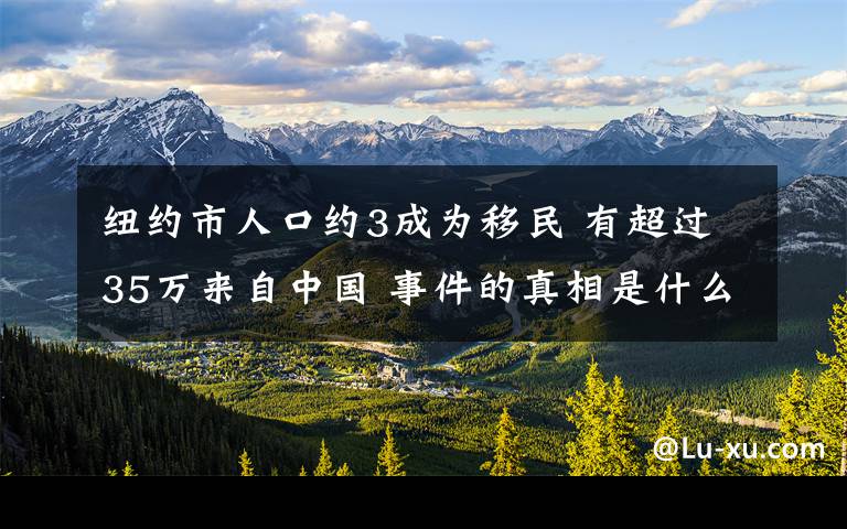 紐約市人口約3成為移民 有超過35萬來自中國 事件的真相是什么？