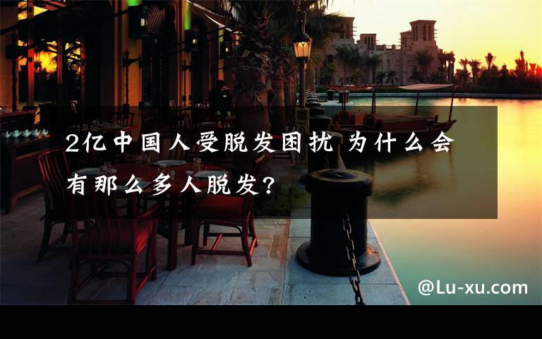 2億中國人受脫發(fā)困擾 為什么會有那么多人脫發(fā)?