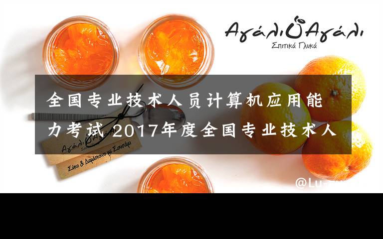 全國專業(yè)技術(shù)人員計算機(jī)應(yīng)用能力考試 2017年度全國專業(yè)技術(shù)人員計算機(jī)應(yīng)用能力考試合格證書（第一批）領(lǐng)取通知