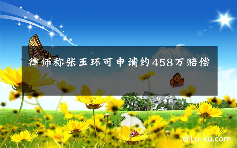 律師稱張玉環(huán)可申請(qǐng)約458萬(wàn)賠償