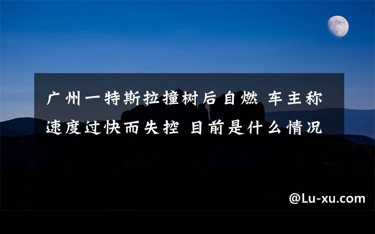 廣州一特斯拉撞樹后自燃 車主稱速度過(guò)快而失控 目前是什么情況？