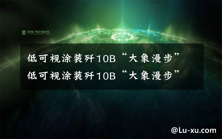 低可視涂裝殲10B“大象漫步” 低可視涂裝殲10B“大象漫步” 實(shí)戰(zhàn)意義很強(qiáng)