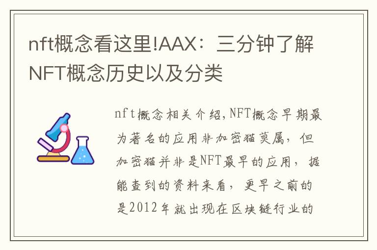 nft概念看這里!AAX：三分鐘了解NFT概念歷史以及分類