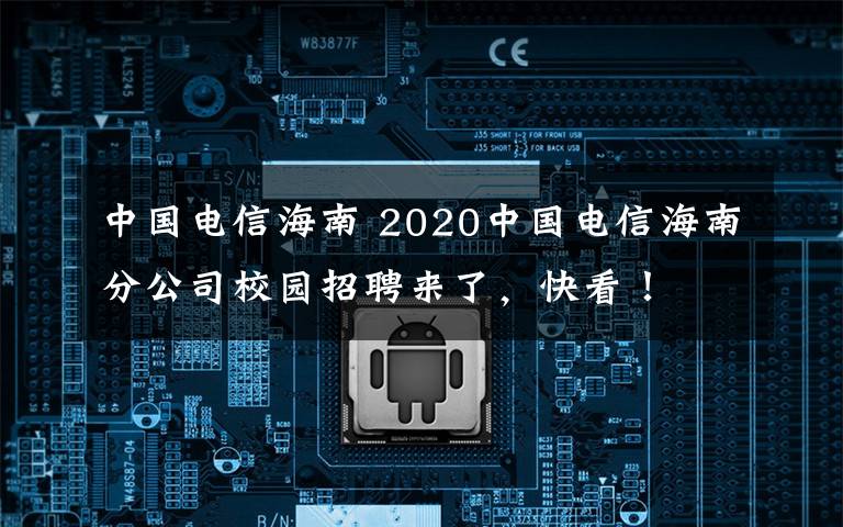 中國(guó)電信海南 2020中國(guó)電信海南分公司校園招聘來(lái)了，快看！