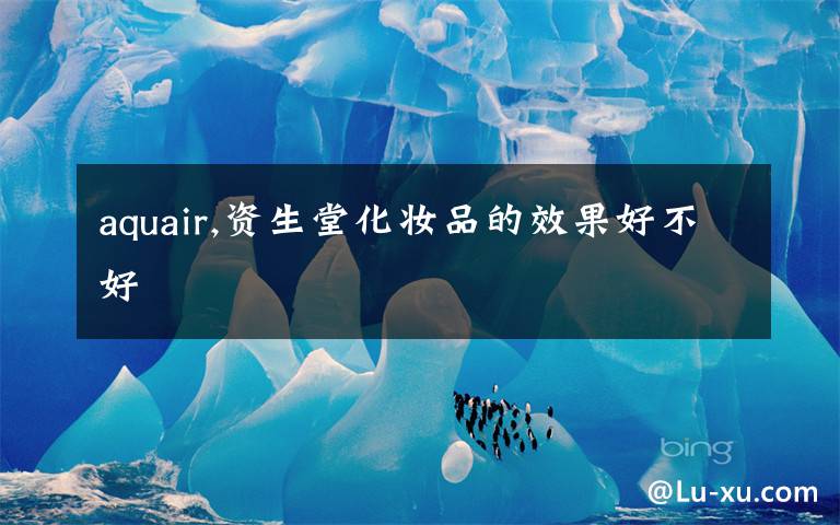 aquair,資生堂化妝品的效果好不好