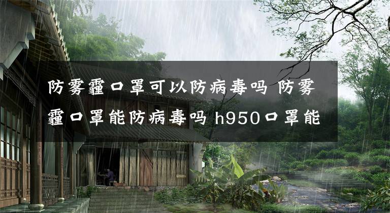 防霧霾口罩可以防病毒嗎 防霧霾口罩能防病毒嗎 h950口罩能防病毒嗎