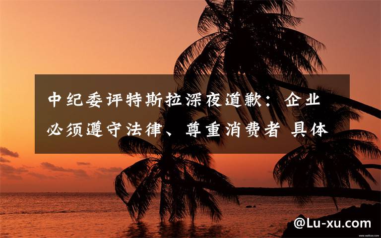 中紀委評特斯拉深夜道歉：企業(yè)必須遵守法律、尊重消費者 具體是啥情況?