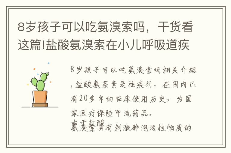 8歲孩子可以吃氨溴索嗎，干貨看這篇!鹽酸氨溴索在小兒呼吸道疾病治療中的應(yīng)用