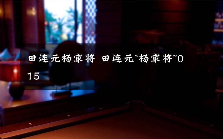 田連元楊家將 田連元~楊家將~015