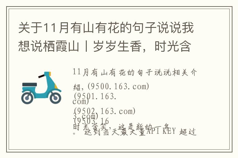 關于11月有山有花的句子說說我想說棲霞山丨歲歲生香，時光含笑