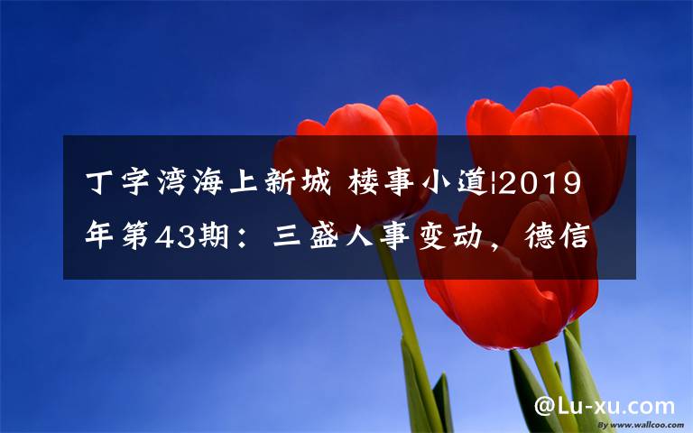 丁字灣海上新城 樓事小道|2019年第43期：三盛人事變動(dòng)，德信將在蘇南拿地深耕