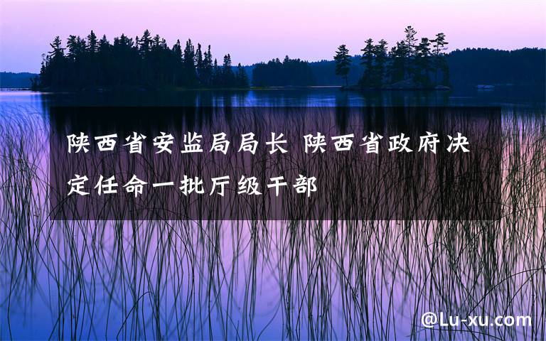 陜西省安監(jiān)局局長 陜西省政府決定任命一批廳級(jí)干部