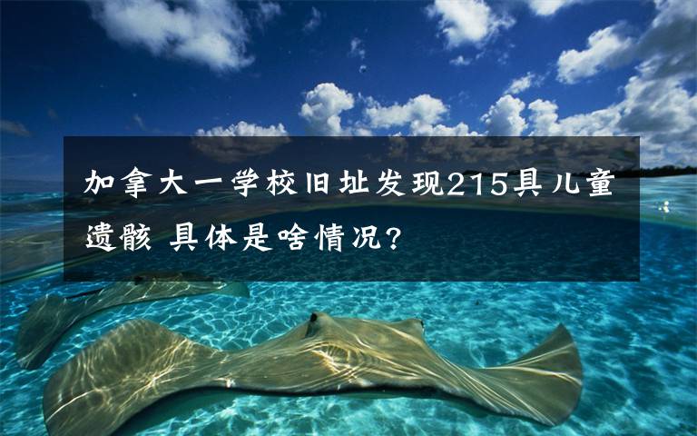 加拿大一學(xué)校舊址發(fā)現(xiàn)215具兒童遺骸 具體是啥情況?