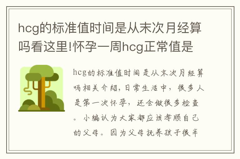 hcg的標(biāo)準(zhǔn)值時(shí)間是從末次月經(jīng)算嗎看這里!懷孕一周hcg正常值是多少 太低需要補(bǔ)充黃體酮