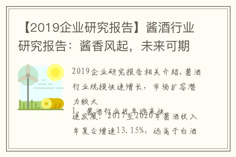 【2019企業(yè)研究報(bào)告】醬酒行業(yè)研究報(bào)告：醬香風(fēng)起，未來可期