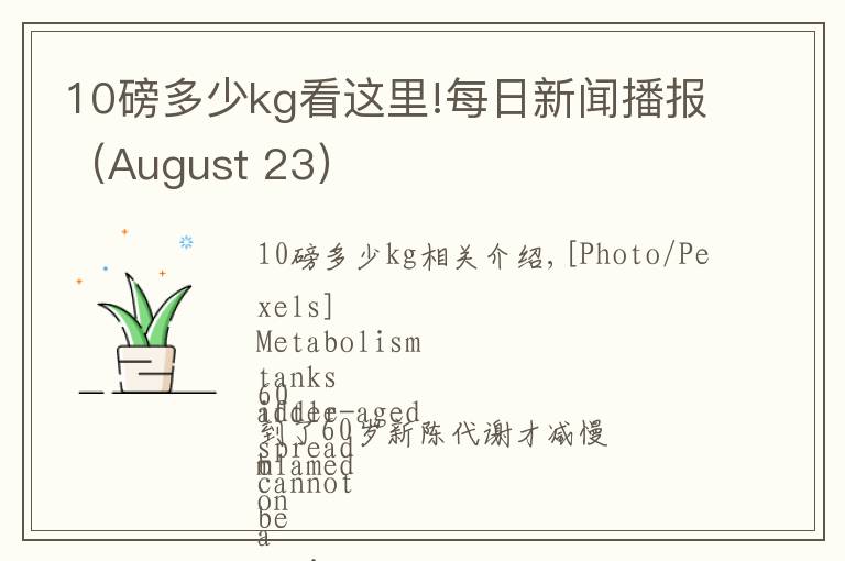 10磅多少kg看這里!每日新聞播報（August 23）