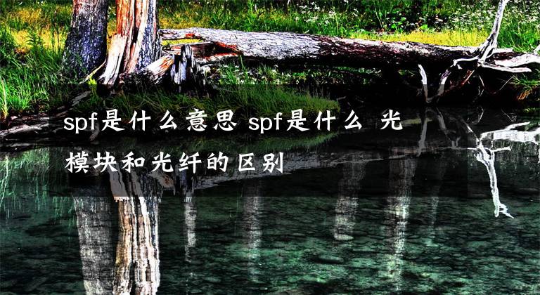 spf是什么意思 spf是什么 光模塊和光纖的區(qū)別