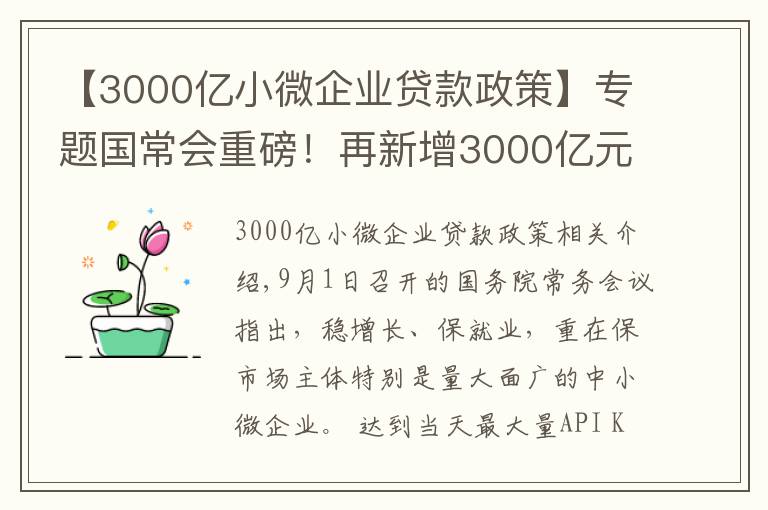 【3000億小微企業(yè)貸款政策】專題國(guó)常會(huì)重磅！再新增3000億元支小再貸款額度，發(fā)揮專項(xiàng)債作用帶動(dòng)擴(kuò)大有效投資