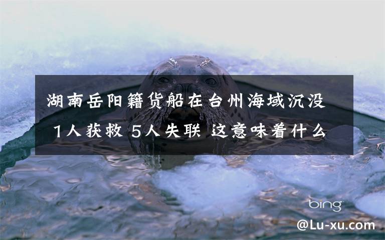 湖南岳陽籍貨船在臺州海域沉沒 1人獲救 5人失聯(lián) 這意味著什么?