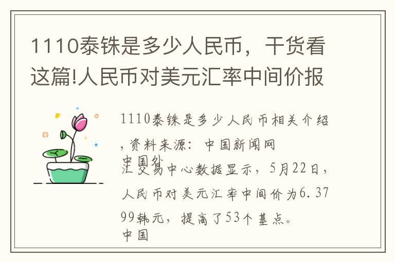 1110泰銖是多少人民幣，干貨看這篇!人民幣對(duì)美元匯率中間價(jià)報(bào)6.3799元 上調(diào)53個(gè)基點(diǎn)