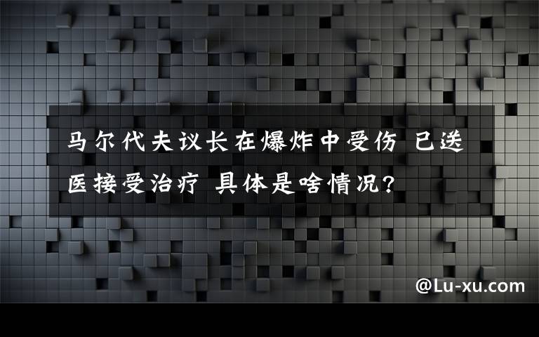 馬爾代夫議長在爆炸中受傷 已送醫(yī)接受治療 具體是啥情況?