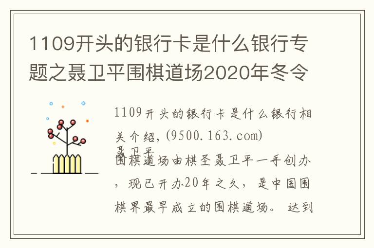 1109開頭的銀行卡是什么銀行專題之聶衛(wèi)平圍棋道場2020年冬令營招生簡章