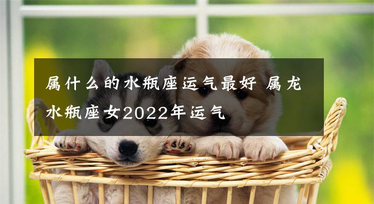 屬什么的水瓶座運氣最好 屬龍水瓶座女2022年運氣