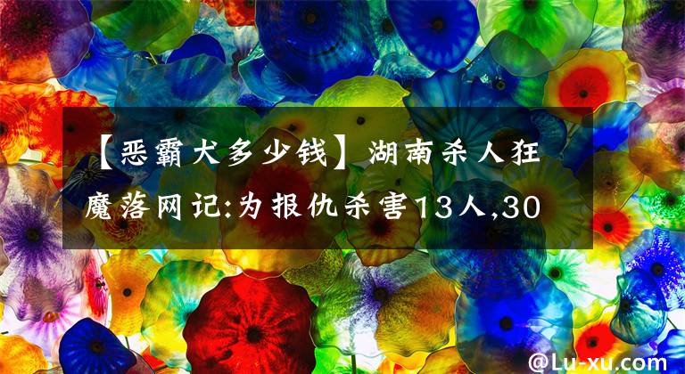 【惡霸犬多少錢】湖南殺人狂魔落網(wǎng)記:為報仇殺害13人,3000名警察僅20小時捉拿歸案