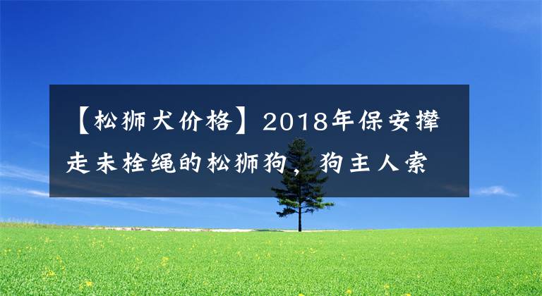 【松獅犬價(jià)格】2018年保安攆走未栓繩的松獅狗，狗主人索賠數(shù)十萬，最終結(jié)局如何