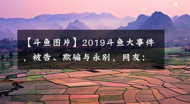 【斗魚圖片】2019斗魚大事件，被告、欺騙與永別，網(wǎng)友：可以拍成電視劇