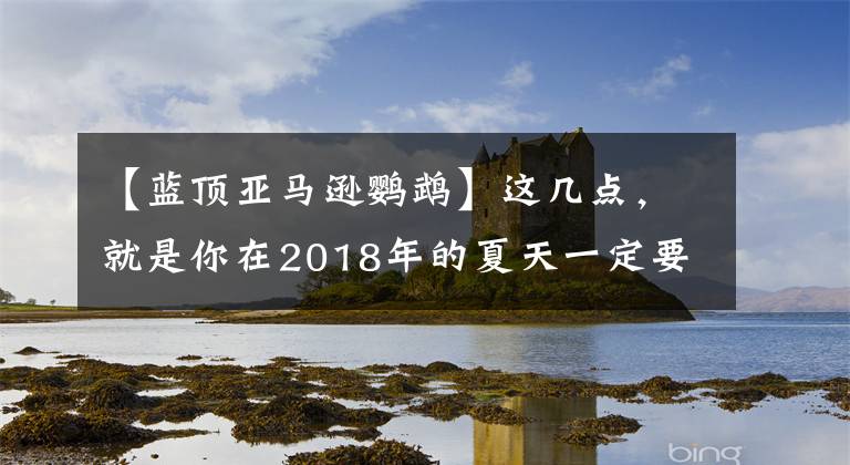 【藍(lán)頂亞馬遜鸚鵡】這幾點(diǎn)，就是你在2018年的夏天一定要去沙巴的理由