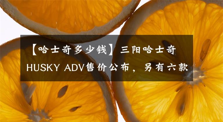 【哈士奇多少錢】三陽哈士奇HUSKY ADV售價公布，另有六款車型同步上市