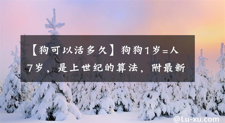 【狗可以活多久】狗狗1歲=人7歲，是上世紀(jì)的算法，附最新狗狗和年齡對照表