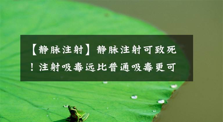 【靜脈注射】靜脈注射可致死！注射吸毒遠(yuǎn)比普通吸毒更可怕！