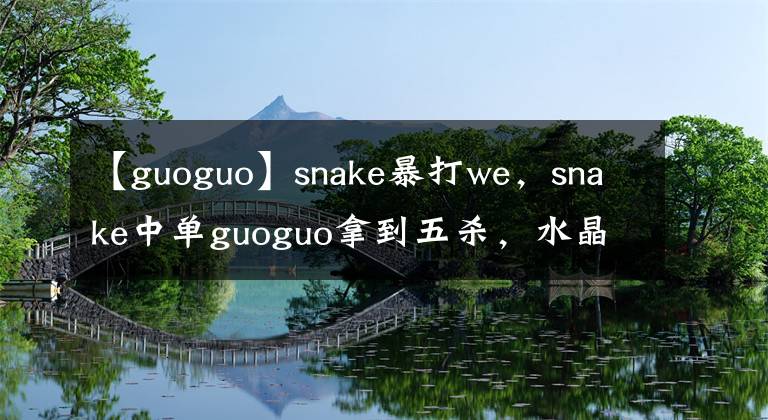 【guoguo】snake暴打we，snake中單guoguo拿到五殺，水晶哥vn三連勝