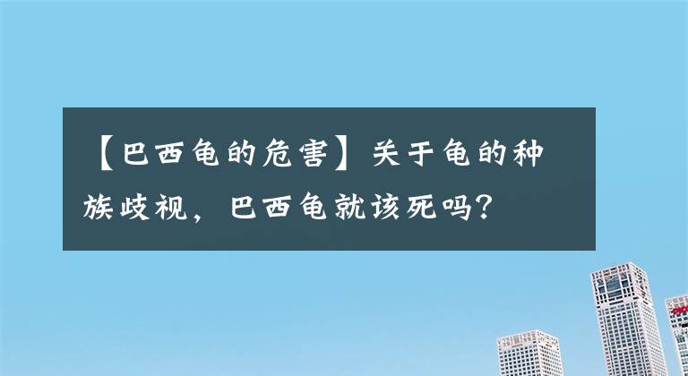 【巴西龜?shù)奈：Α筷P(guān)于龜?shù)姆N族歧視，巴西龜就該死嗎？