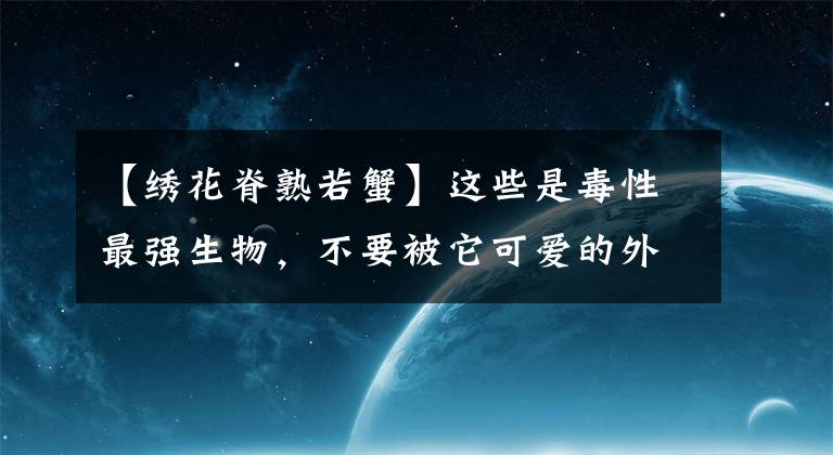 【繡花脊熟若蟹】這些是毒性最強(qiáng)生物，不要被它可愛(ài)的外表迷惑，有的就在我們身邊