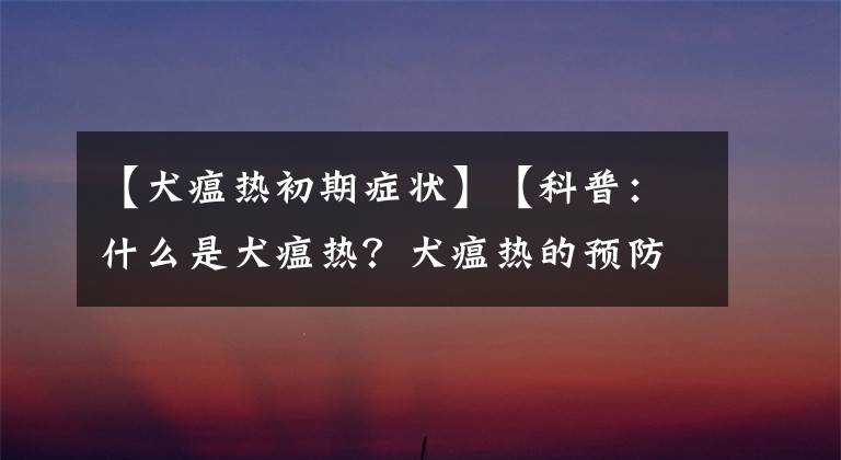 【犬瘟熱初期癥狀】【科普：什么是犬瘟熱？犬瘟熱的預(yù)防及治療】