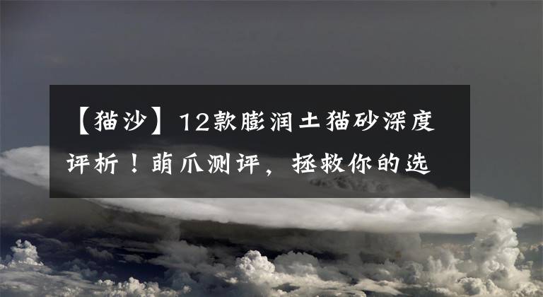 【貓沙】12款膨潤(rùn)土貓砂深度評(píng)析！萌爪測(cè)評(píng)，拯救你的選擇困難癥