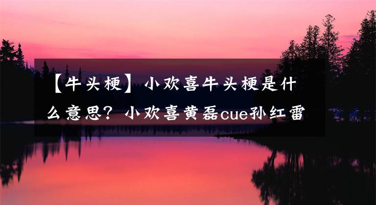 【牛頭?！啃g喜牛頭梗是什么意思？小歡喜黃磊cue孫紅雷是哪一集的