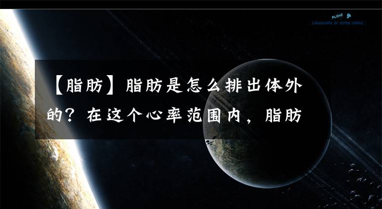 【脂肪】脂肪是怎么排出體外的？在這個心率范圍內，脂肪消耗更快