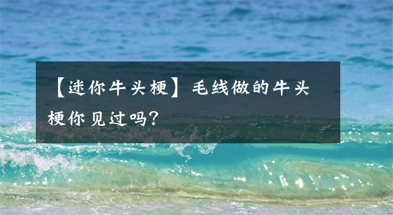 【迷你牛頭梗】毛線做的牛頭梗你見(jiàn)過(guò)嗎？