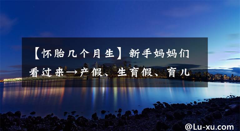 【懷胎幾個月生】新手媽媽們看過來→產(chǎn)假、生育假、育兒假各有幾天？