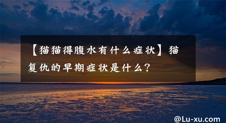 【貓貓得腹水有什么癥狀】貓復(fù)仇的早期癥狀是什么？