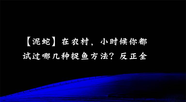 【泥蛇】在農(nóng)村，小時(shí)候你都試過哪幾種捉魚方法？反正全部我都經(jīng)歷過了