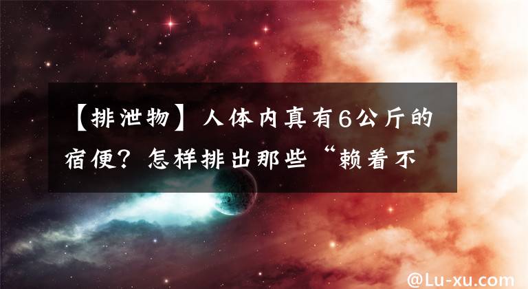 【排泄物】人體內真有6公斤的宿便？怎樣排出那些“賴著不走”的宿便？