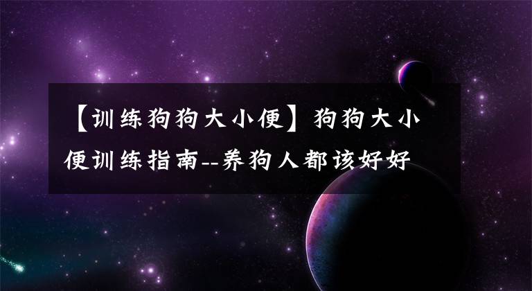 【訓(xùn)練狗狗大小便】狗狗大小便訓(xùn)練指南--養(yǎng)狗人都該好好學(xué)學(xué)！