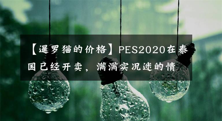 【暹羅貓的價格】PES2020在泰國已經(jīng)開賣，滿滿實況迷的情懷，300多元的價格，值