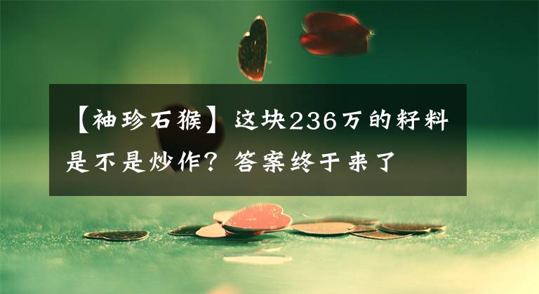 【袖珍石猴】這塊236萬(wàn)的籽料是不是炒作？答案終于來(lái)了